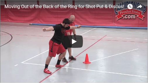 Rotational Shot and Discus: Kick the Cone Drill - Track and Field Toolbox