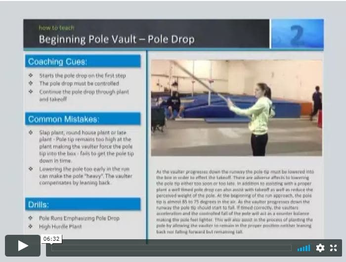 Teaching Beginning Pole Vault Track and Field Toolbox